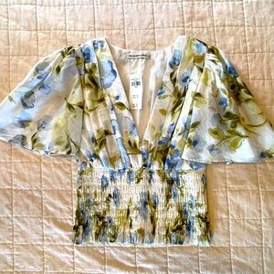 Abercrombie Watercolor Top 🩵